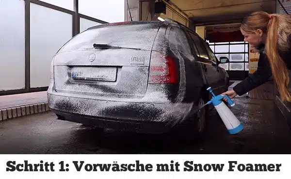 Auto selber mit dem Snow Foamer waschen